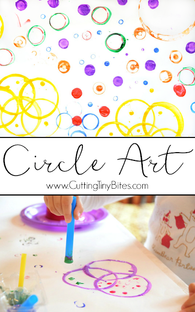 Circle Art Process Painting  What Can We Do With Paper And Glue